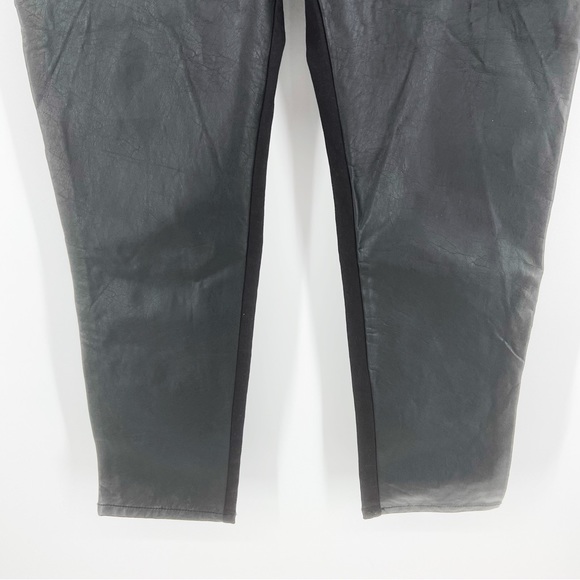 NWT Tripp NYC x Torrid Faux Leather Pleather Front Black Skinny Jeans Size 16 - Picture 5 of 13